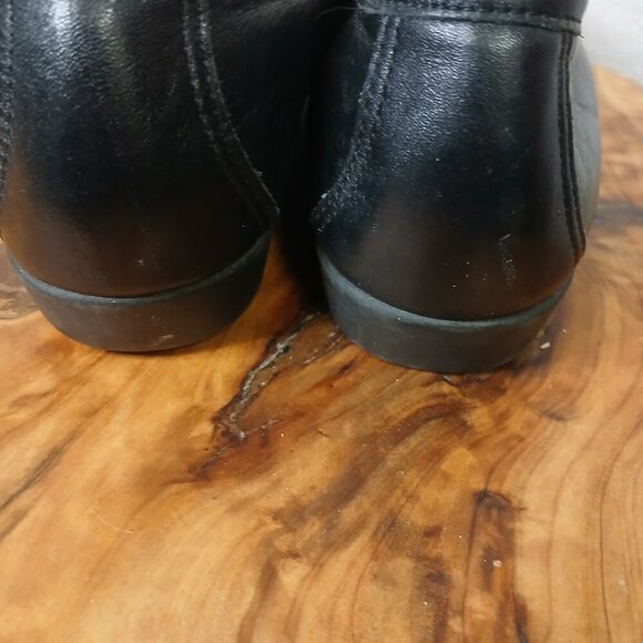 UEC SAS Black Leather Freetime Loafer Womens Slip On Comfort Shoe 7.5 M - Picture 7 of 8